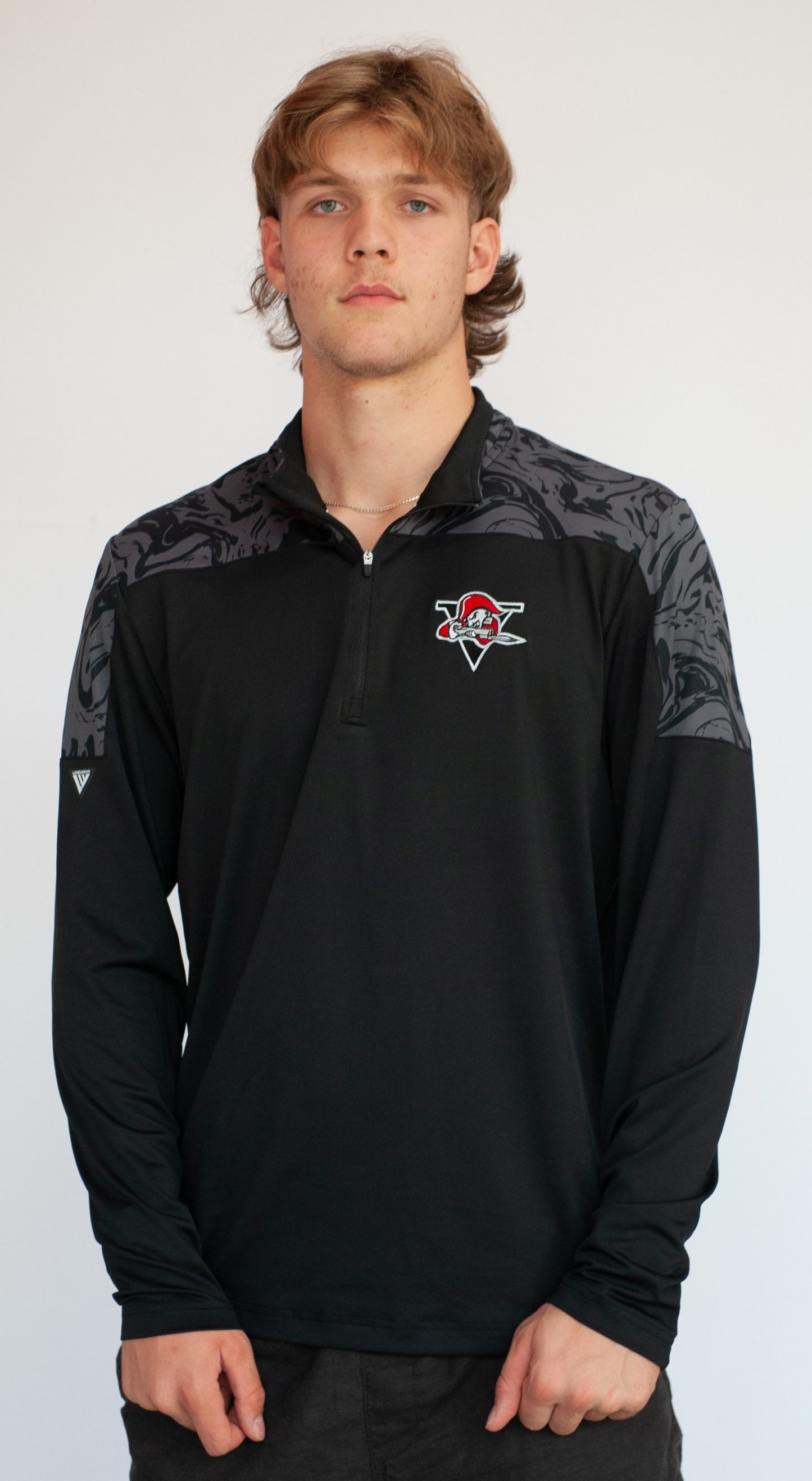 1/4 Zip, Chandail noir ML