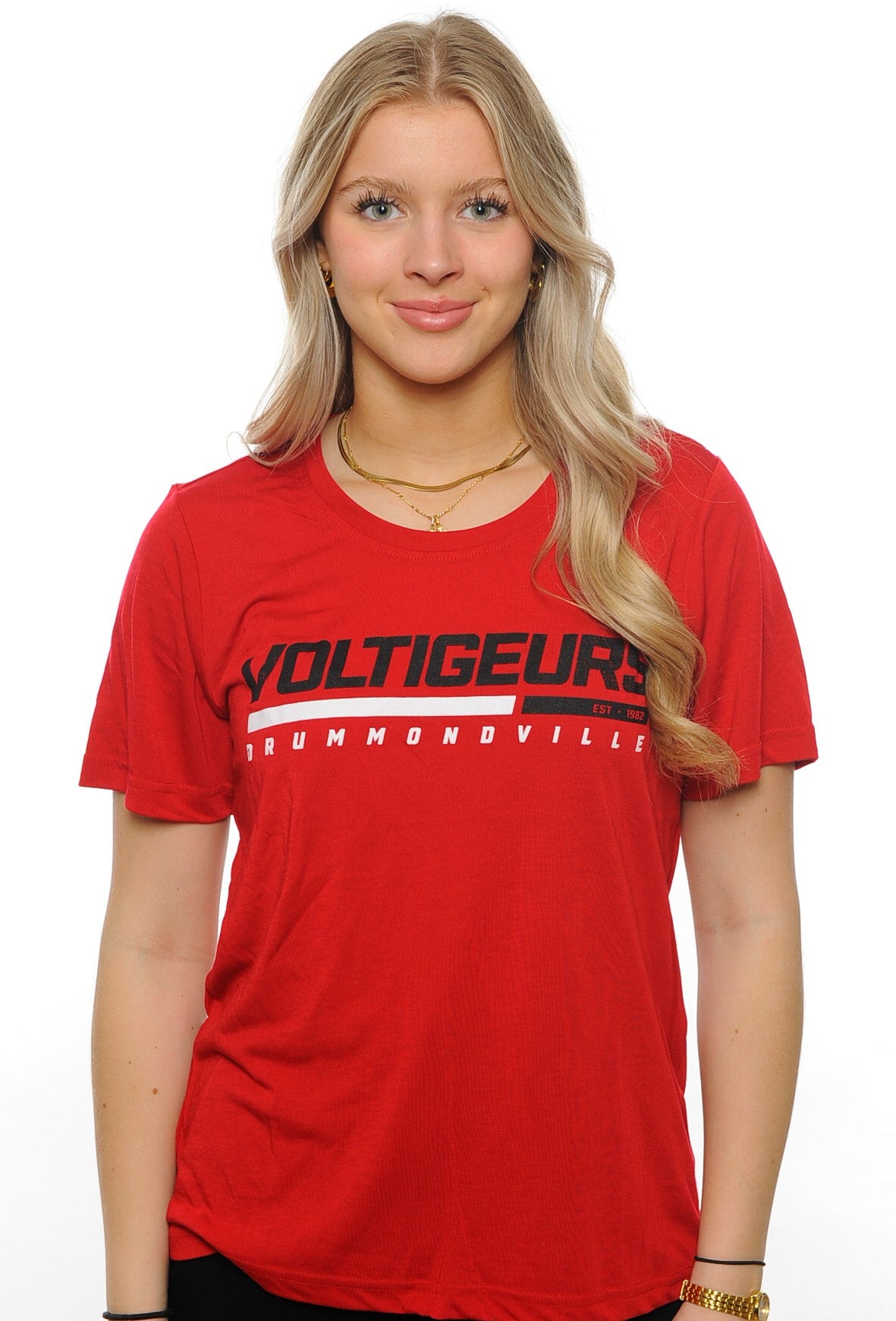 T-SHIRT ROUGE FEMME (F)