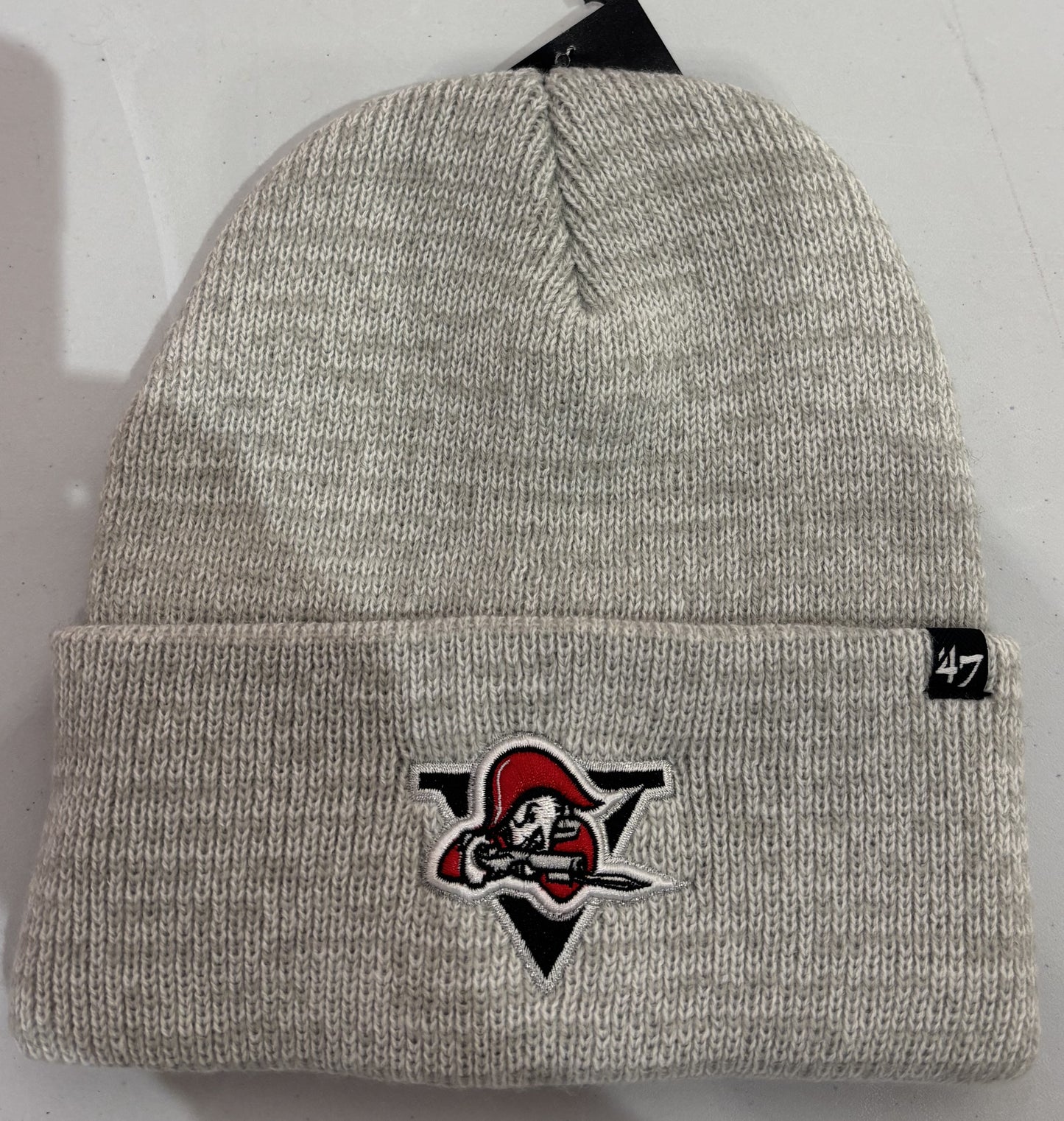 TUQUE GRISE PÂLE LOGO VOLTIGEURS