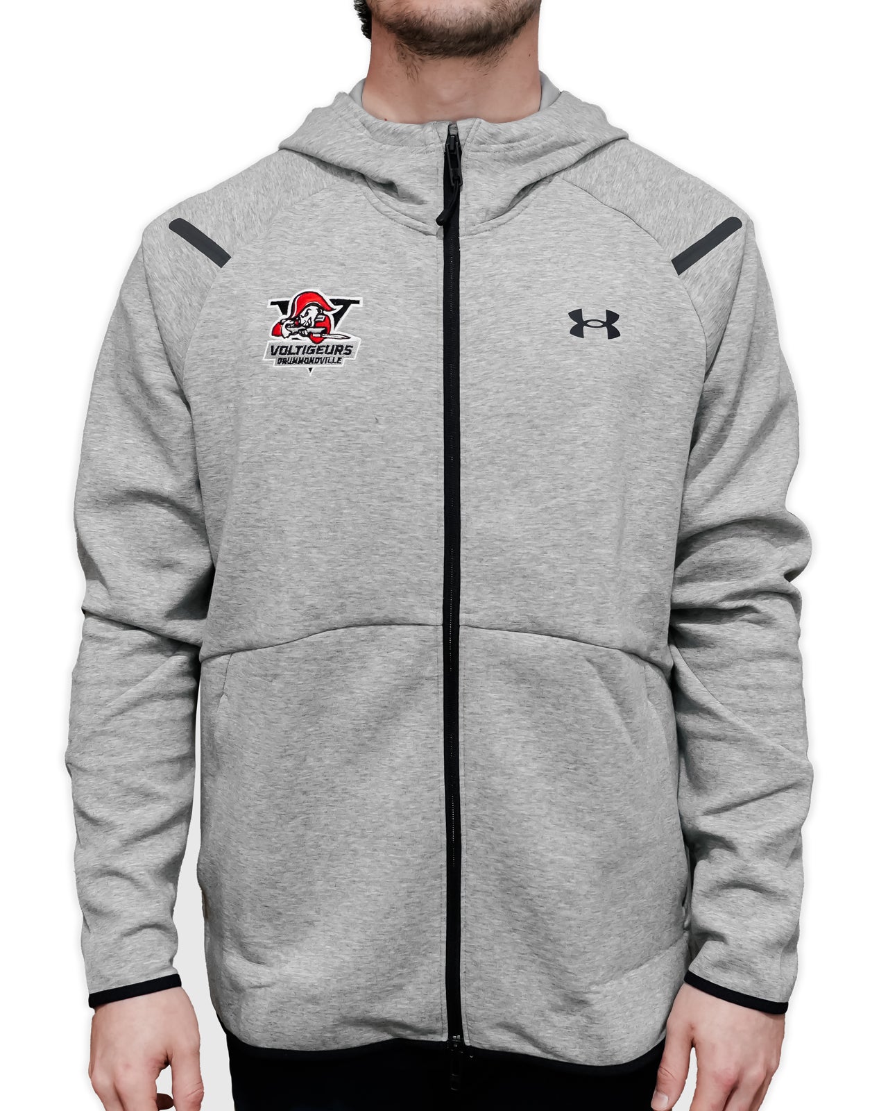 Veste grise zip noir Under Armour