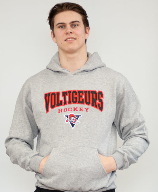 HOODIE GRIS CHAMPION VOLTIGEURS (A)