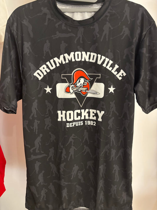 T-Shirt Noir Sublimé Junior